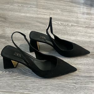 Zara block heels